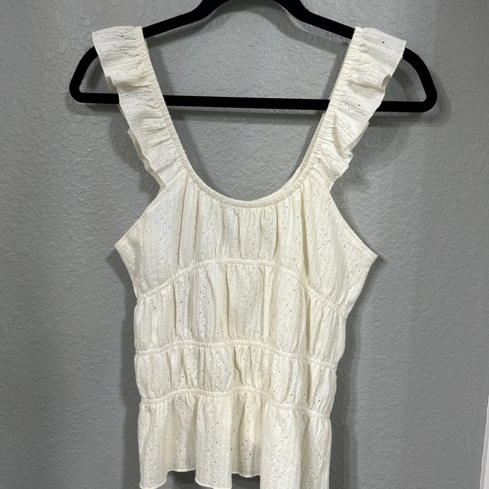 Women’s Topshop white top size Medium